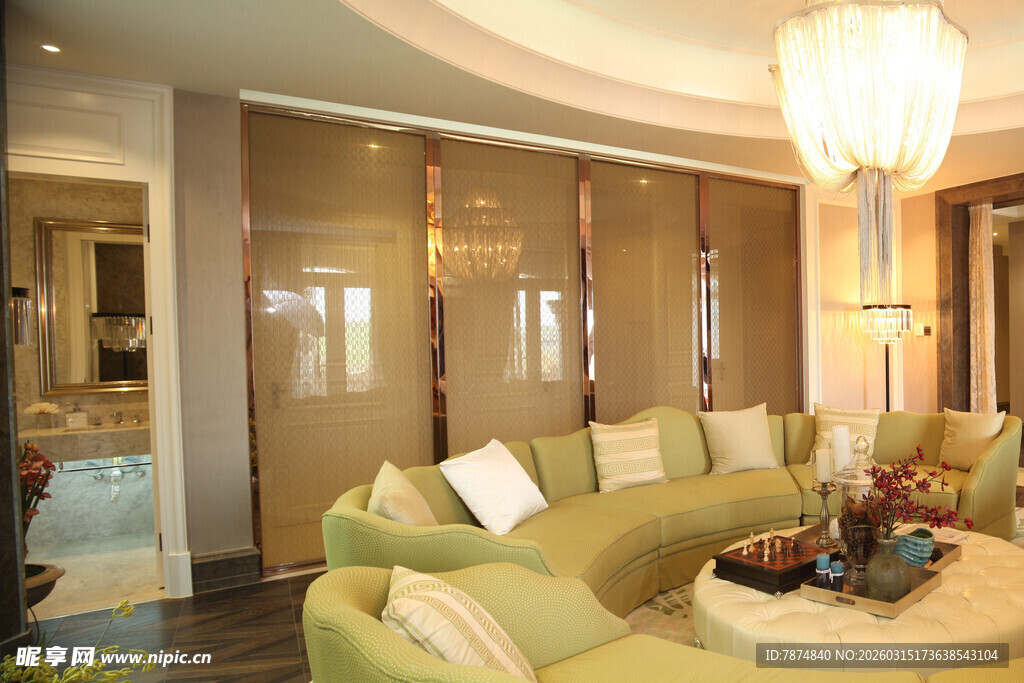 现代优雅客厅室内装饰