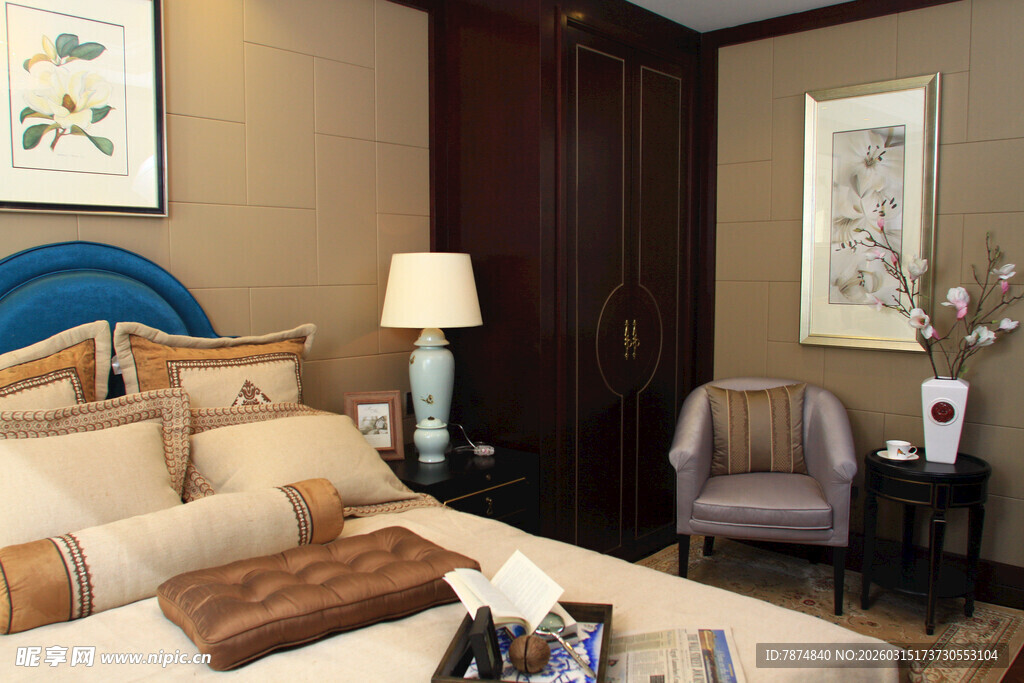 温馨典雅的卧室家居场景