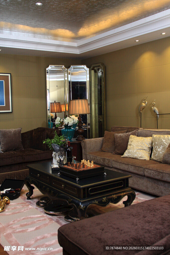 豪华客厅沙发组合场景