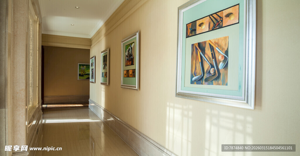 简约走廊墙面艺术挂画