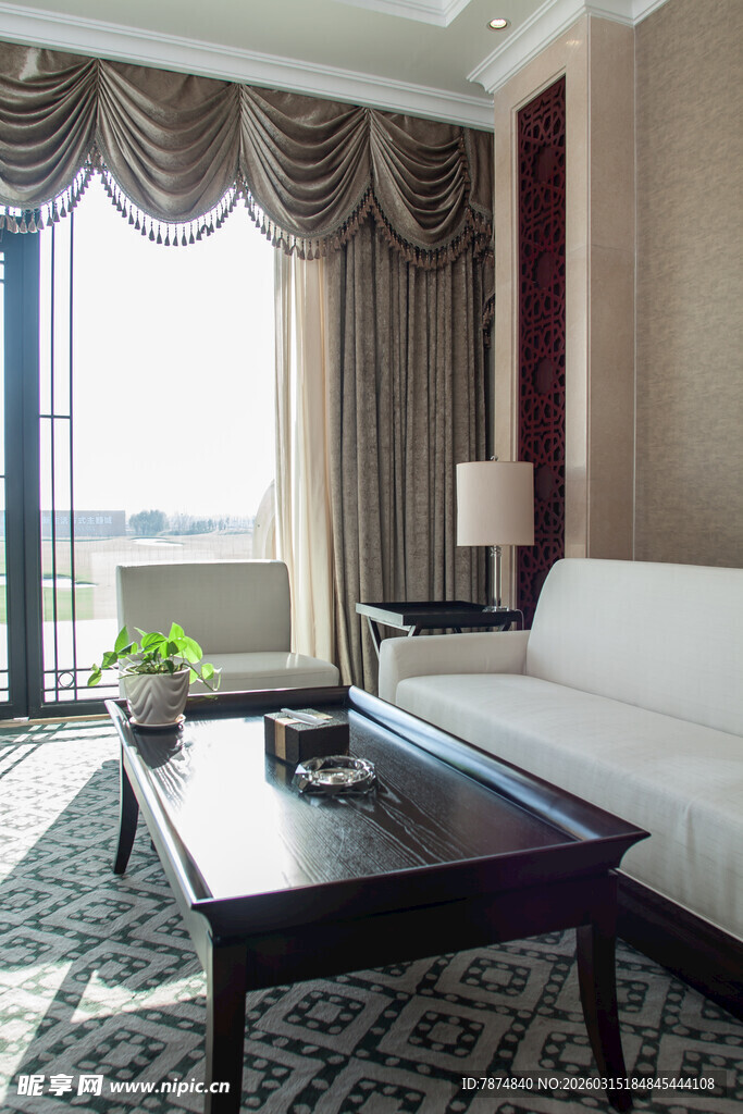 豪华客厅沙发茶几组合