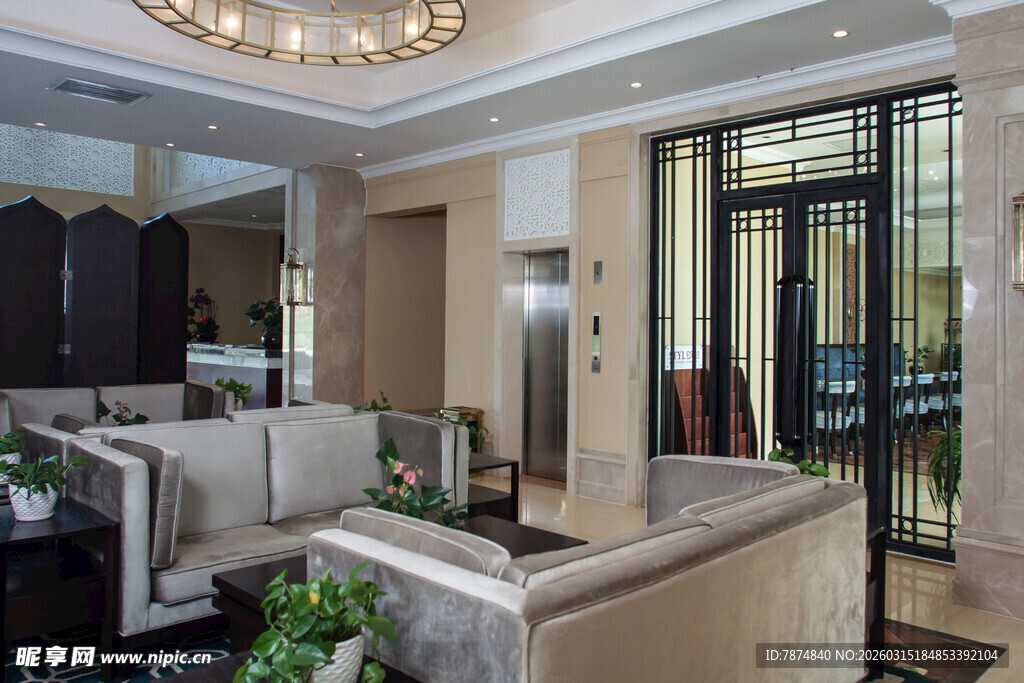 豪华客厅室内优雅景致