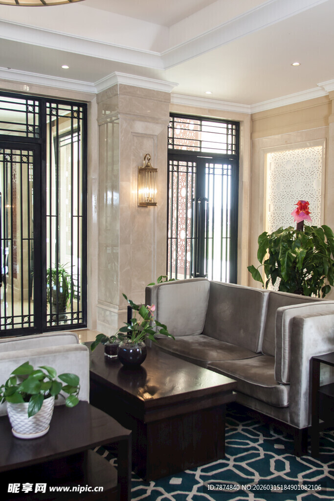 现代优雅客厅室内设计