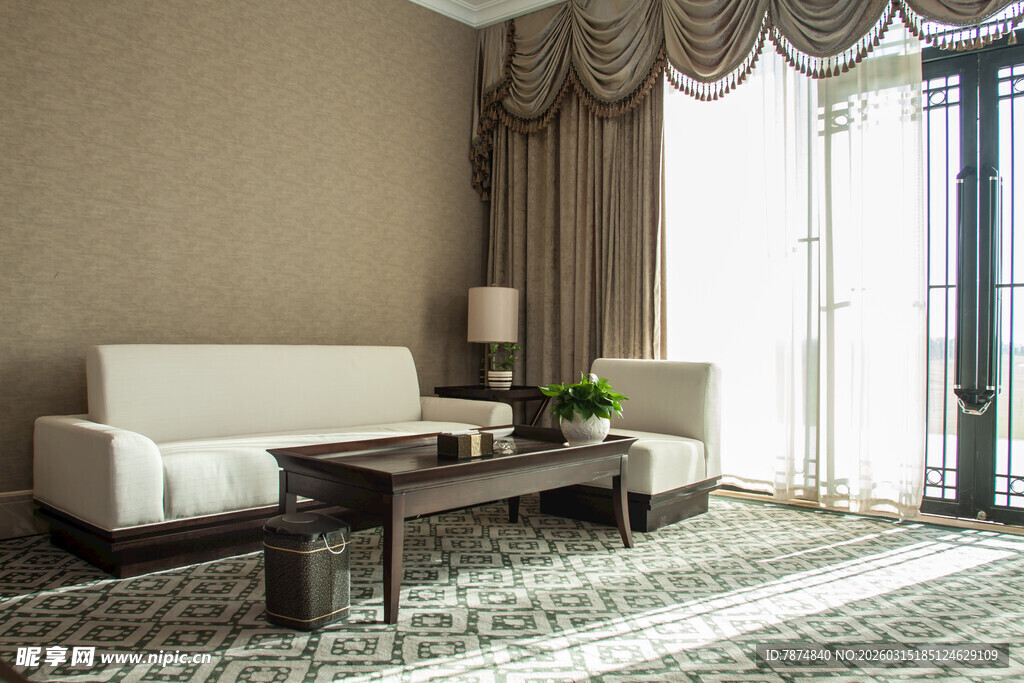 简约客厅沙发茶几装饰图