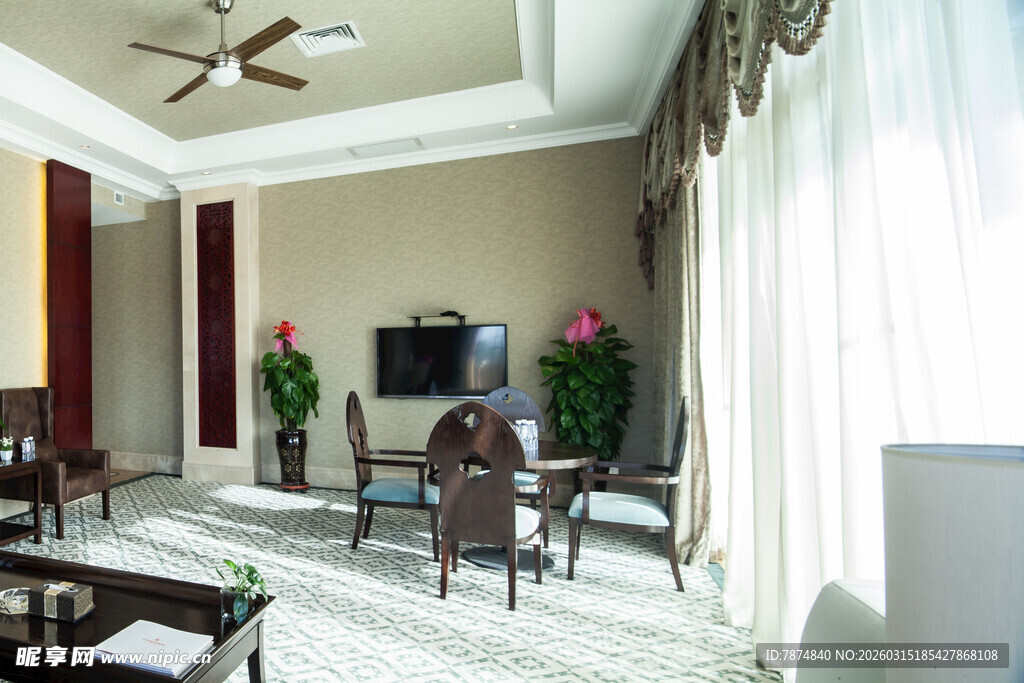 优雅客厅室内家居布置