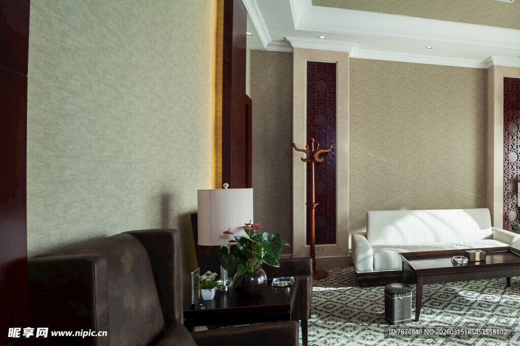 优雅现代风格的室内客厅场景