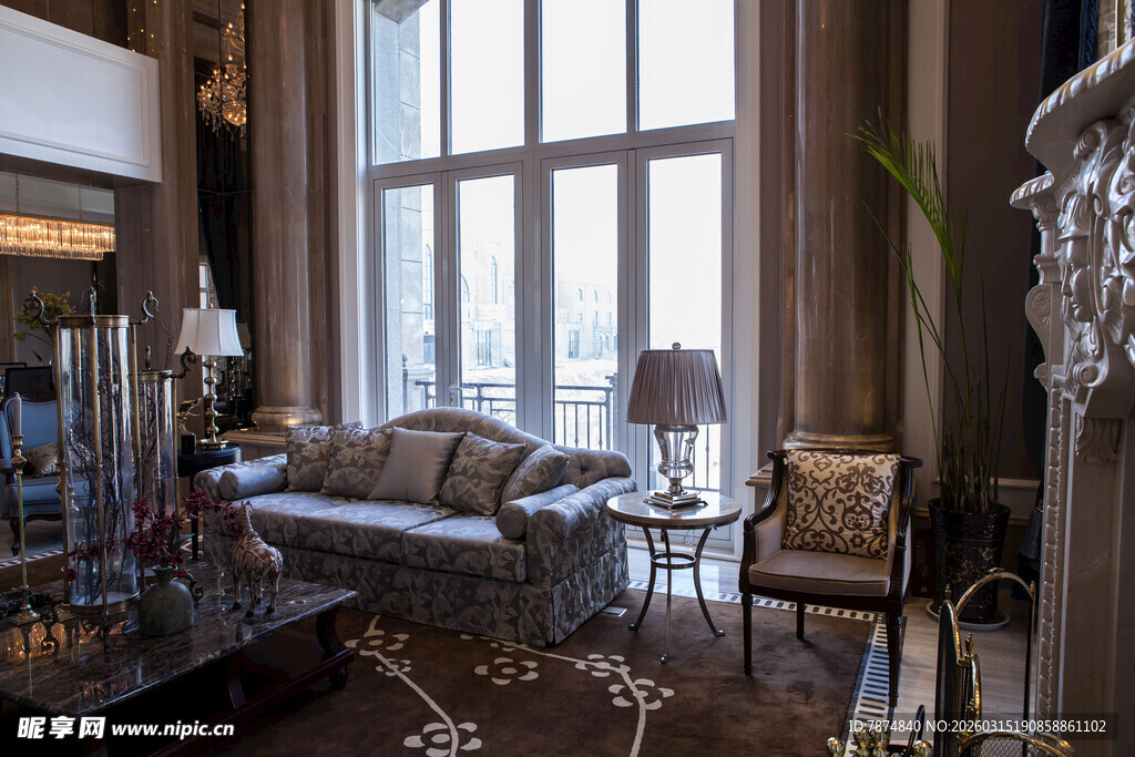 奢华欧式客厅家居展示