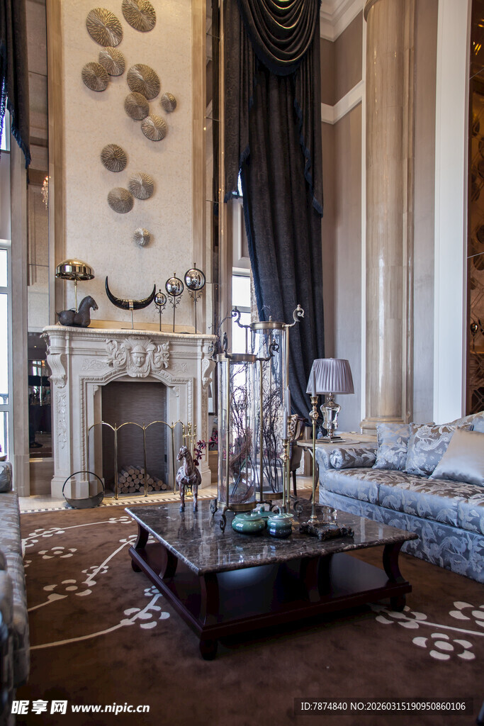 奢华欧式客厅家居展示