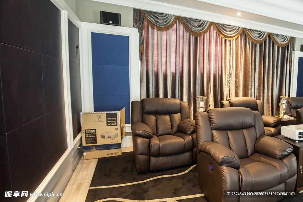 豪华影音室沙发座椅展示
