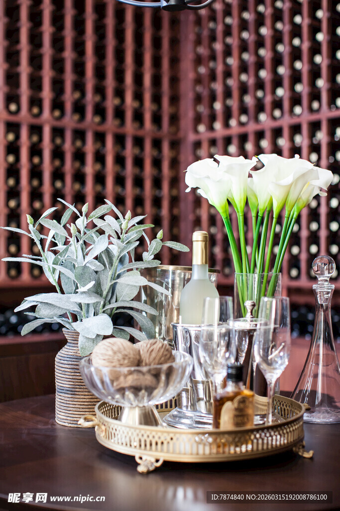 中式雅致桌面摆件组合