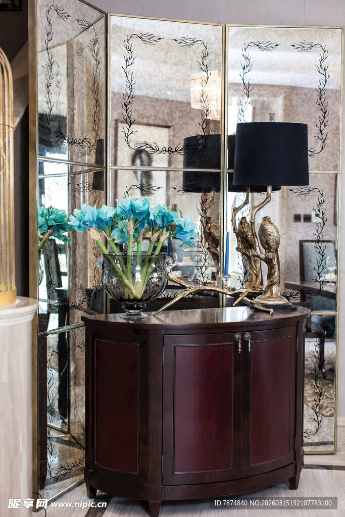 奢华复古风格的家居角