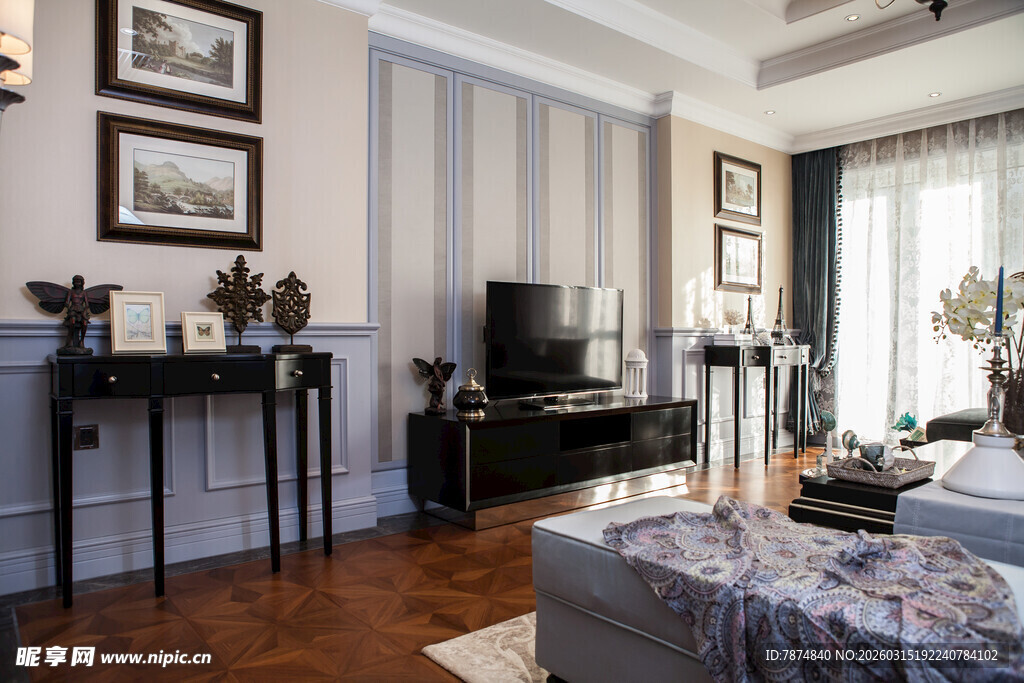 现代简约风客厅室内场景