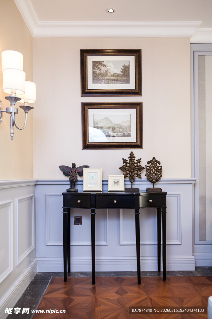 简约优雅的客厅玄关装饰