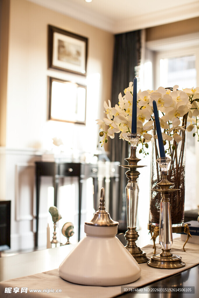 优雅客厅摆件装饰展示