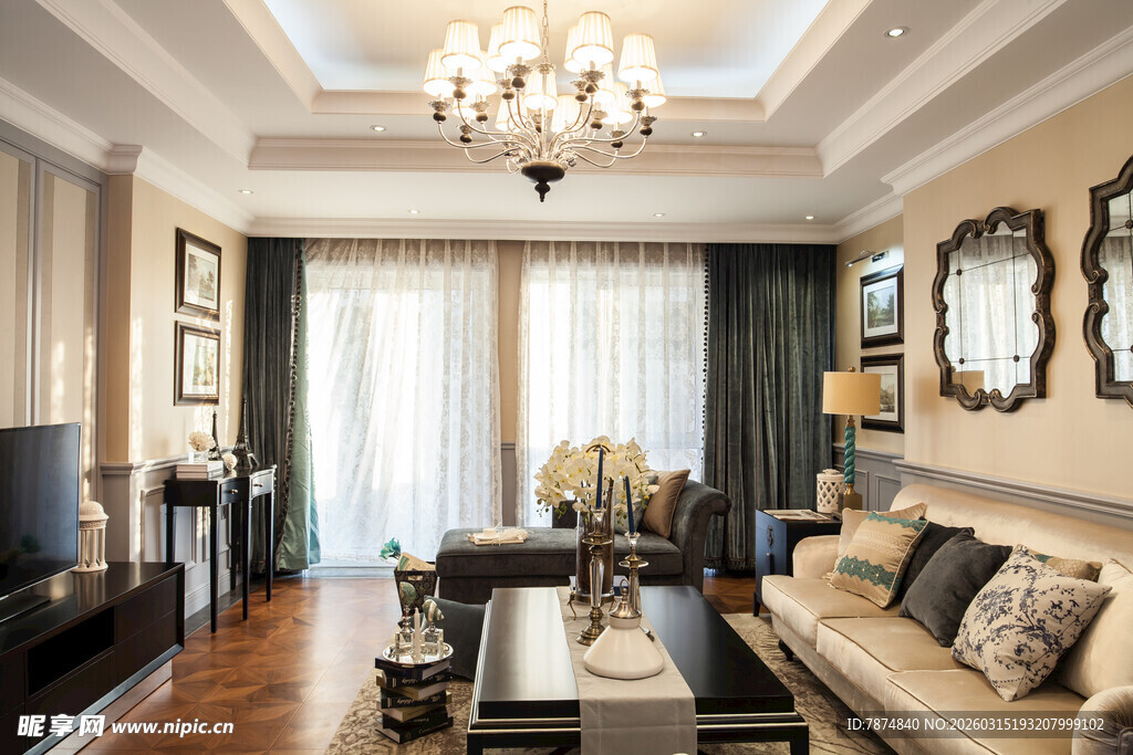 现代简约风客厅优雅空间