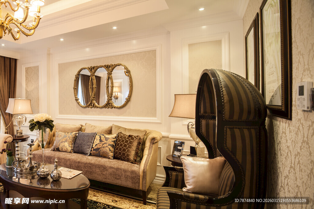 豪华客厅室内装饰展示