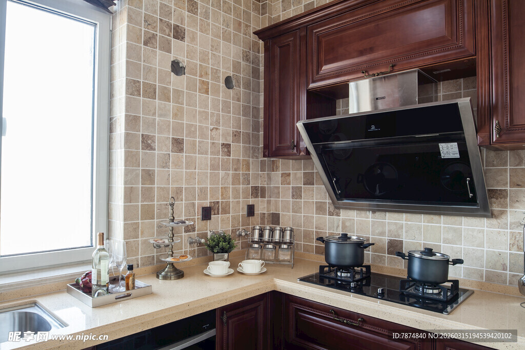 现代风格温馨厨房一角