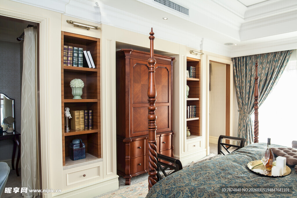 中式典雅书房家居场景