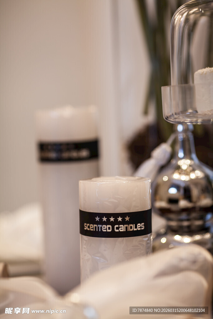 精致卫浴用品摆放