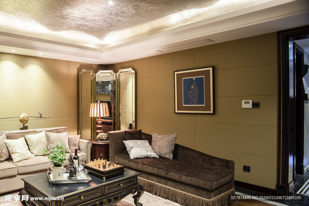 温馨典雅客厅室内场景