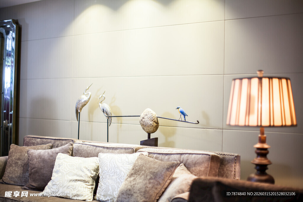 现代简约风温馨客厅一角