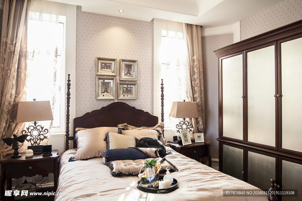 温馨典雅卧室室内设计