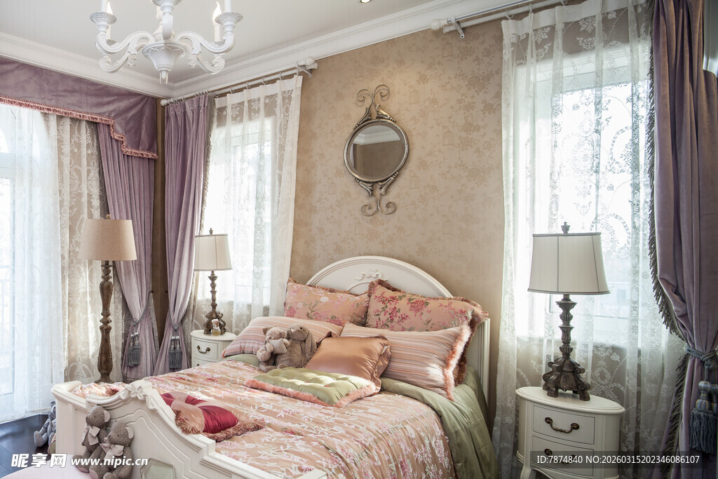 浪漫雅致的欧式风格卧室