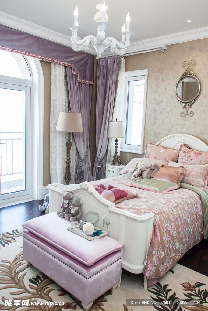 浪漫温馨的欧式风格卧室