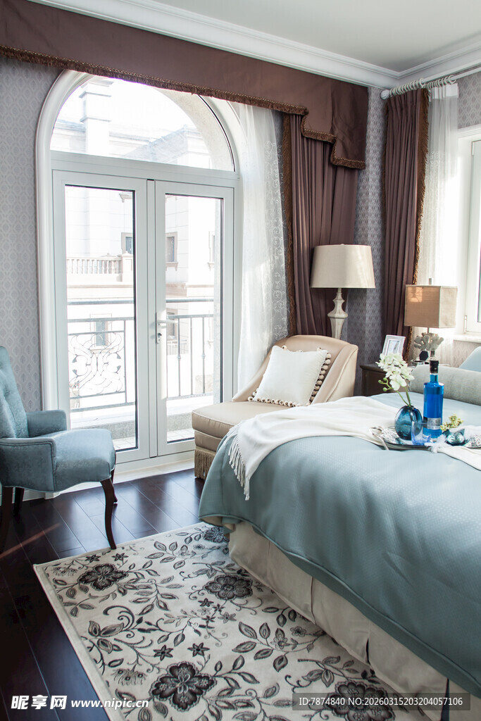优雅卧室室内温馨场景