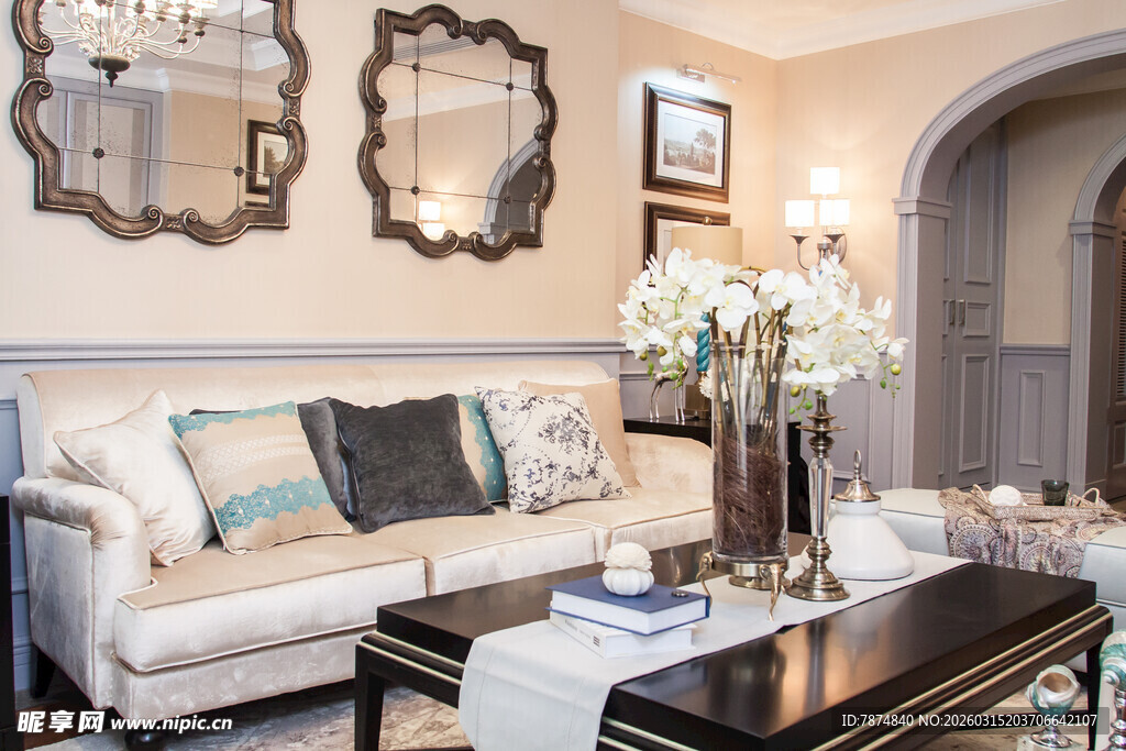 优雅客厅装饰展示