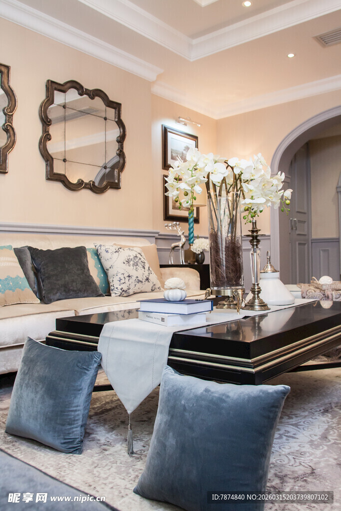 奢华现代风客厅室内装饰