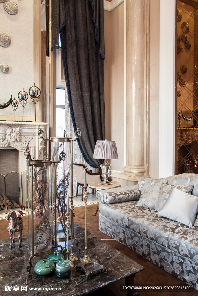 奢华欧式客厅精致摆件