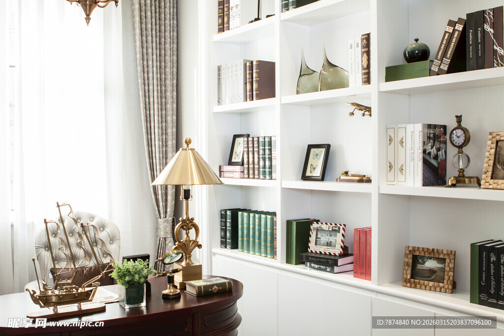 简约书架装饰 尽显雅致格调