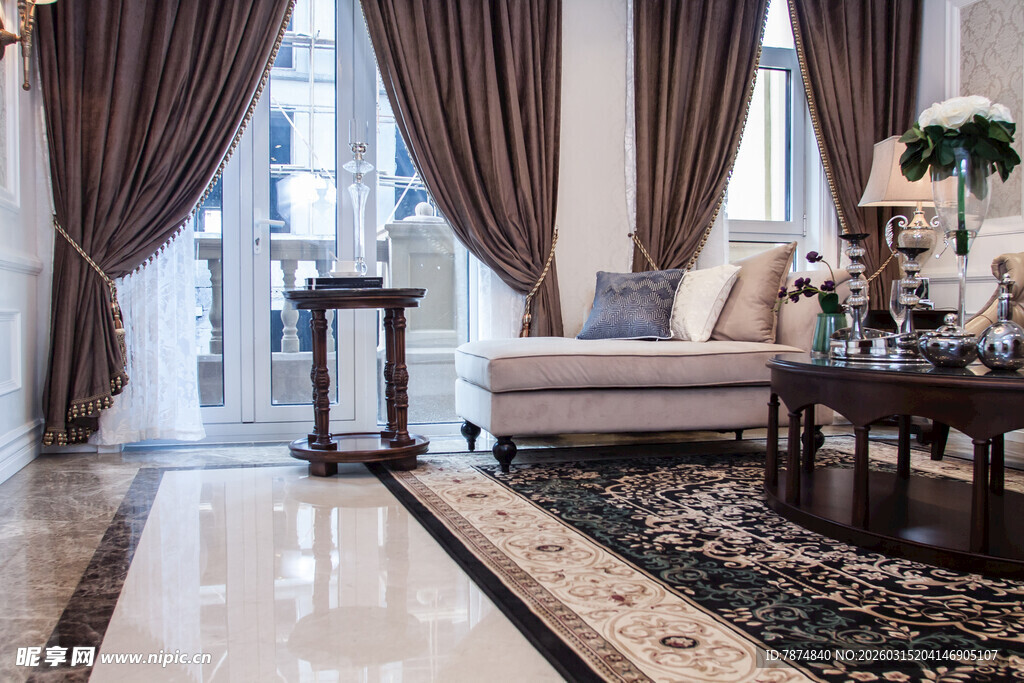 豪华客厅室内优雅装饰