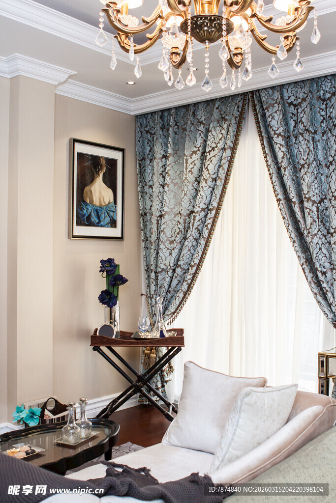 优雅欧式风格客厅一角