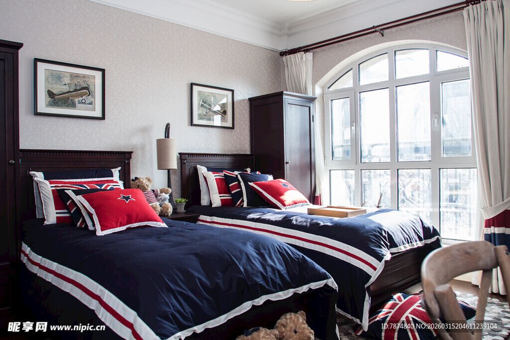 现代简约风格双人卧室