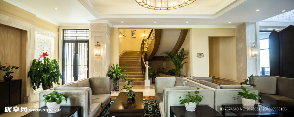 豪华客厅室内装饰景观