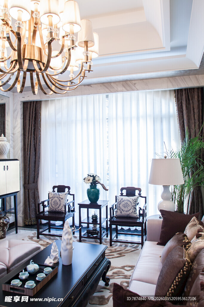 优雅现代客厅室内装饰