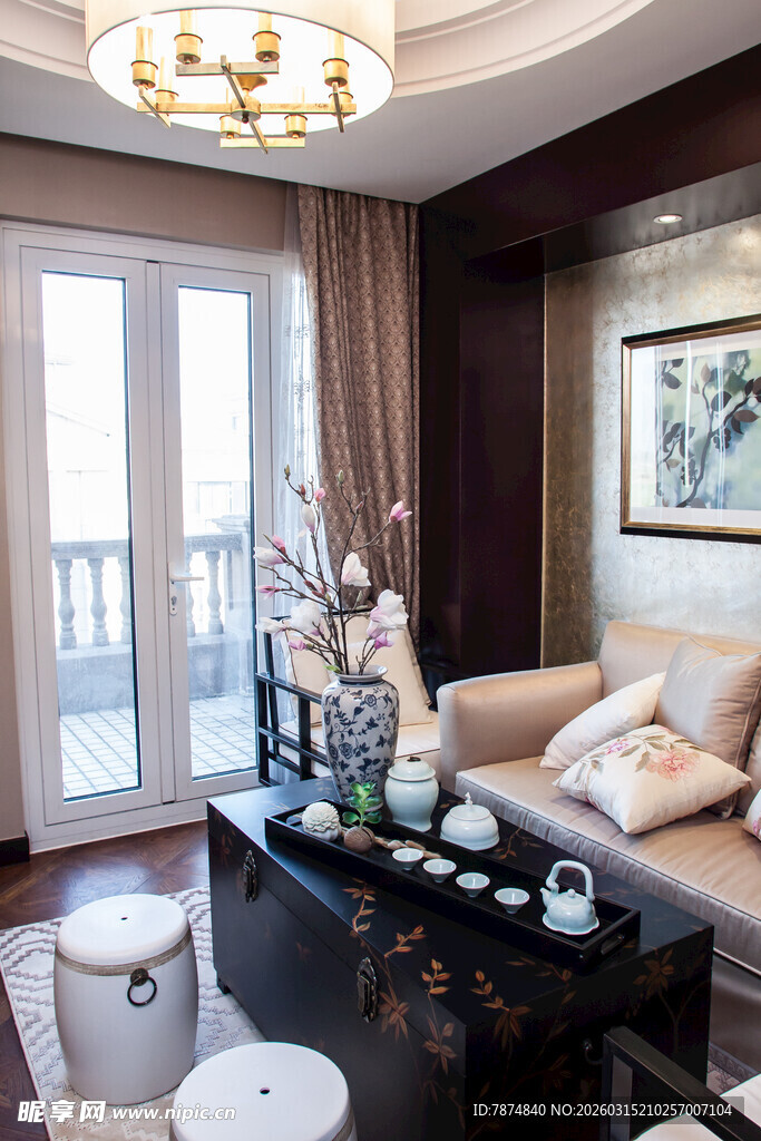 现代简约风温馨客厅一角