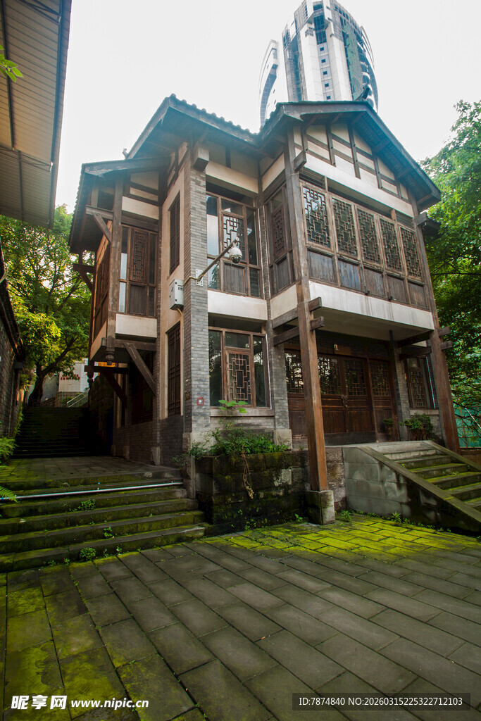 复古欧式风格的庭院建筑