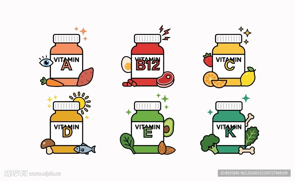 维生素图案