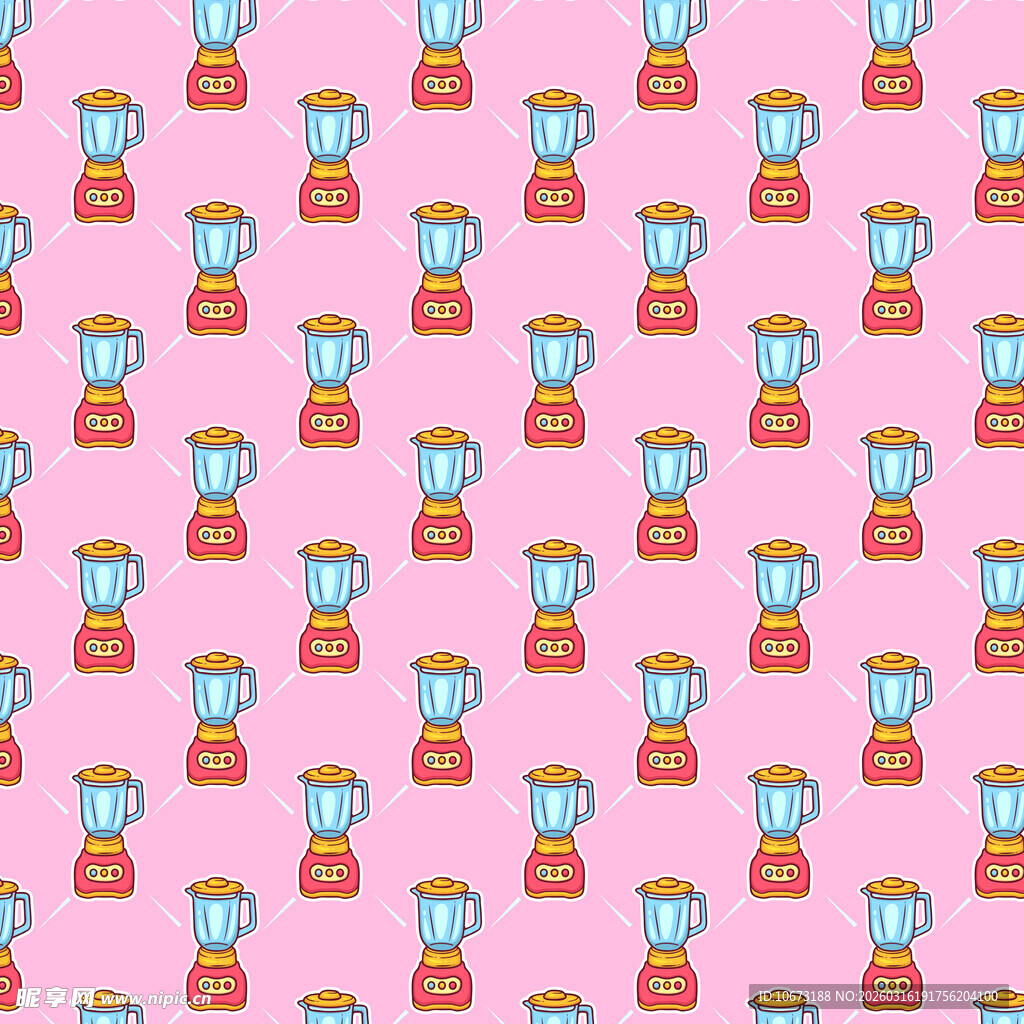  榨汁机无缝背景 