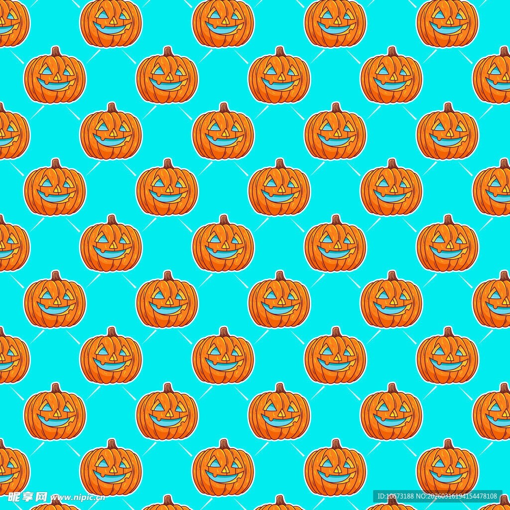  南瓜无缝背景 