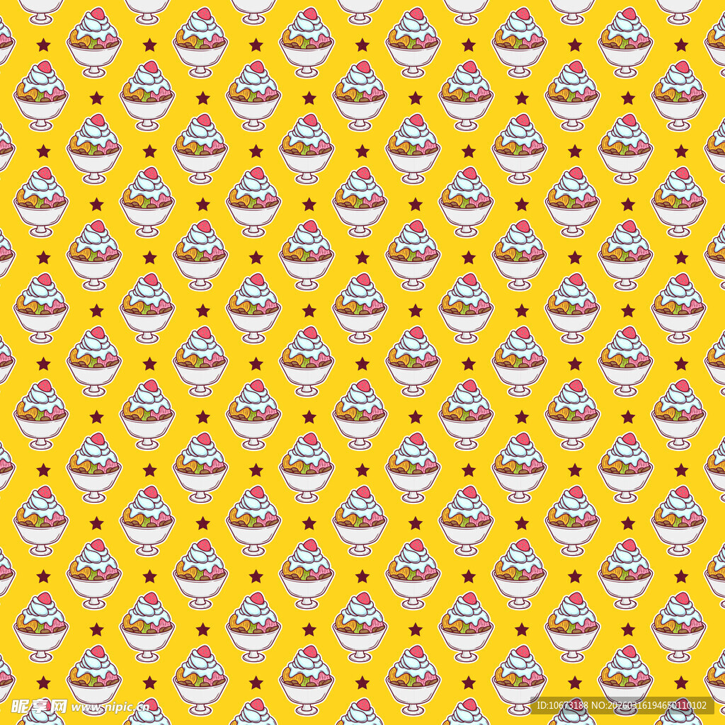 甜品无缝背景 
