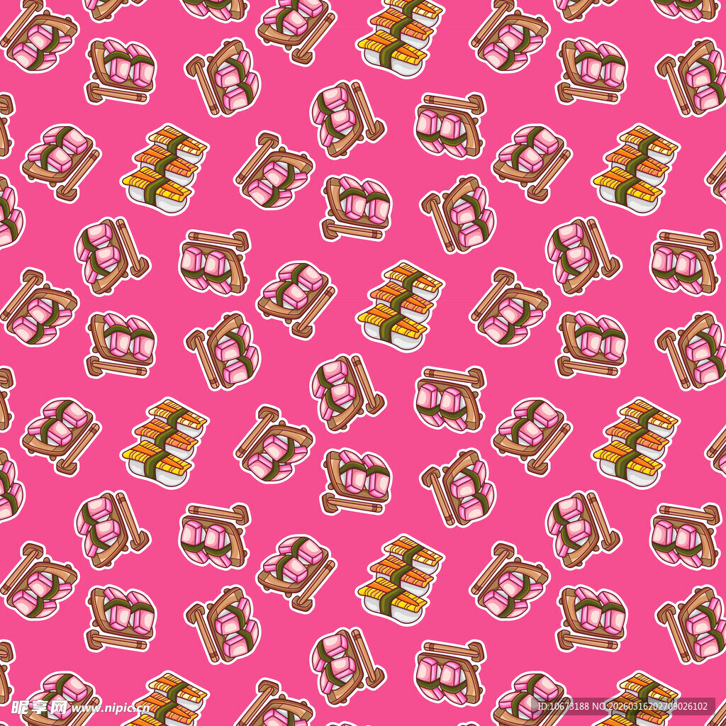 寿司无缝背景