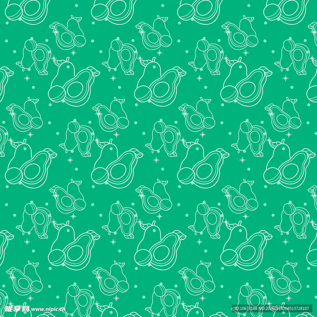 牛油果图案背景