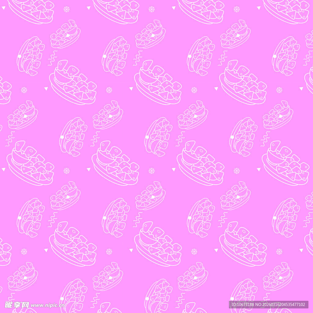 小零食图案背景