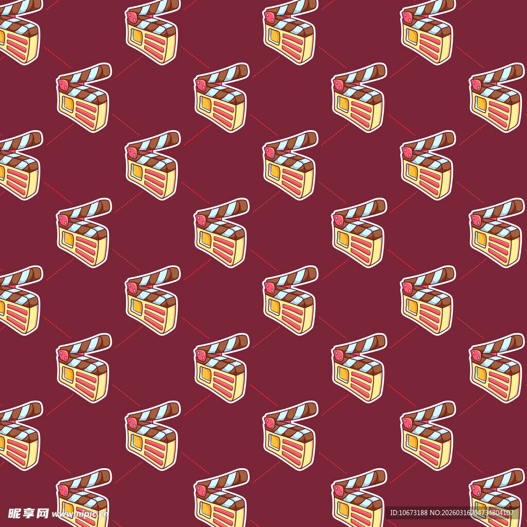 场记板图案背景