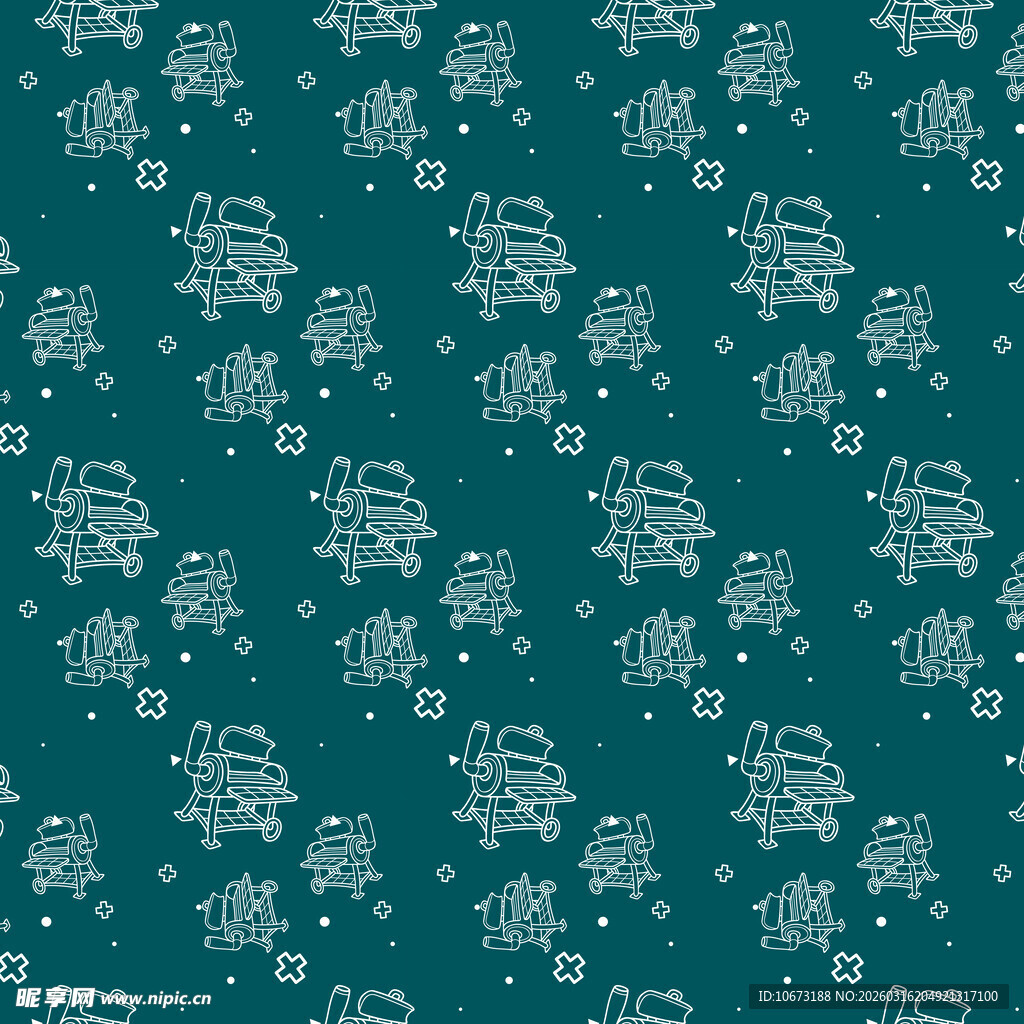 户外烧烤图案背景