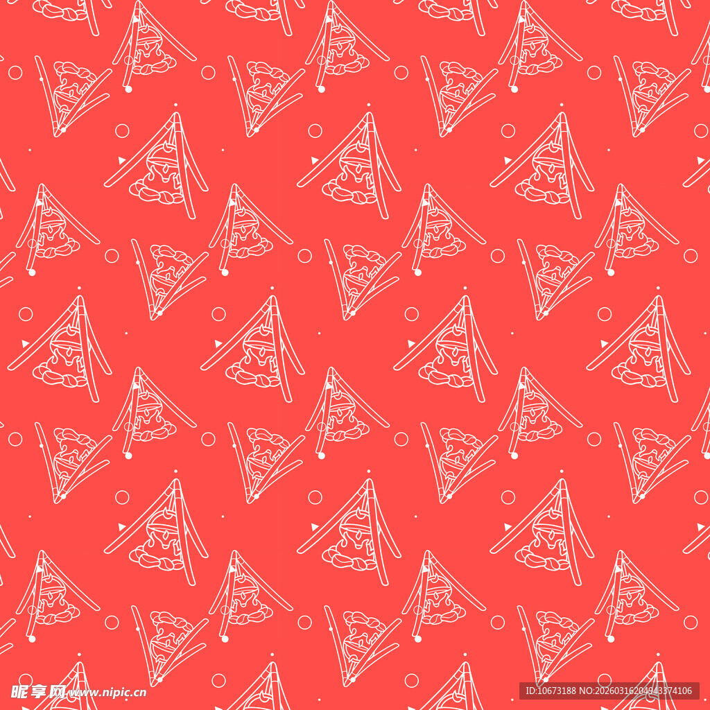 户外野炊图案背景